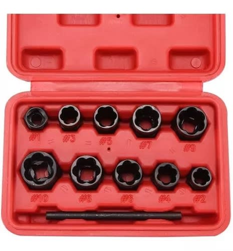 Kit Extractor Para Tuerca, Dados Pernos Rodados 10pcs3