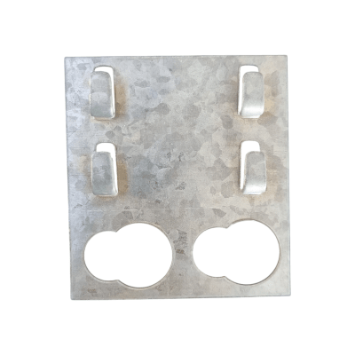 Placa Conector Zincada P/canastillo1