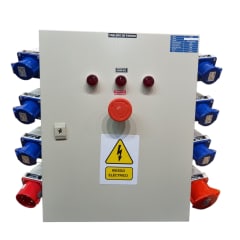 Tablero de Faena metalico con para de emergencia 380v Size M
