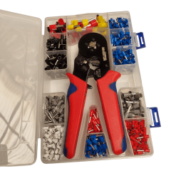 Prensa Ferrules (KIT 1200pcs) 7 - 28awg 0.08 - 10mm2
