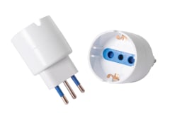 Adaptador Schuko 10A 250V