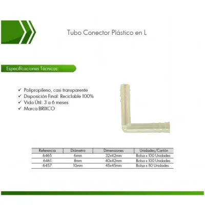 Ciencias Tubo Conexion Tipo L Kinder Mix1