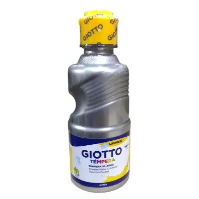 Tempera 250 Ml Metalica Plata Giotto1