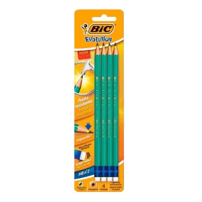 Lapiz Grafito Bic Evolution S/Goma1