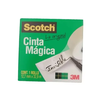 Cinta Adhesiva Magica Invisible 12 X 32.9M 3M Scotch1