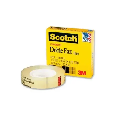 Cinta Adhesiva Doble Contacto 12,7X22,8 Mts 3M1