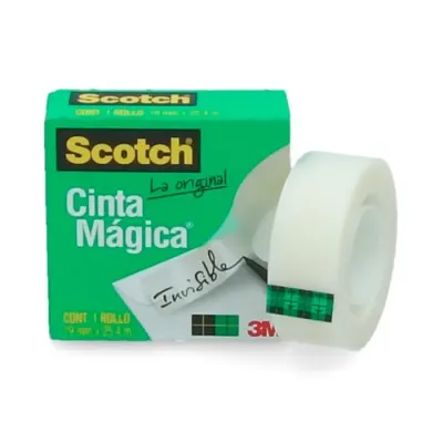 Cinta Adhesiva Magica Invisible 19X25 Mts 3M Scotch1