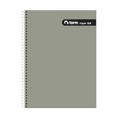 Cuaderno Triple Oficio Liso M7 150 Hojas Torre1