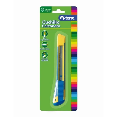 Cuchillo Cartonero Grande Con Freno Y Riel Torre1
