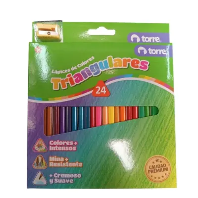 Lapices 24 Col. Triangulares Torre1