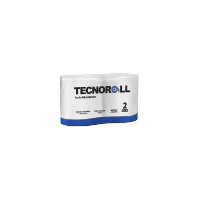 Toalla Papel 2 Rollos 250Mt Tecnoroll Basica H/S1