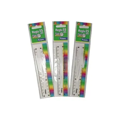 Regla 15 Cms Plastica Torre1