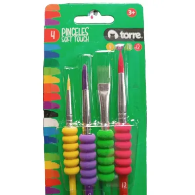 Pincel Set Soft Touch Colores Torre1