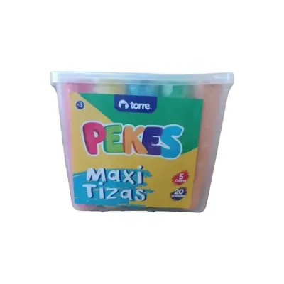 Tiza Maxi Balde 20 Unidades. Pekes Torre1