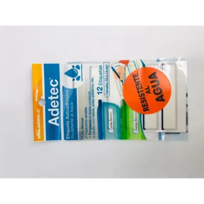 Etiqueta Adhesiva Manual Lavable 70X15 12 Un. Adetec1