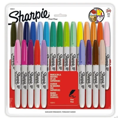 Marcador 24 Col. Multiuso Punta Fina Sharpie1