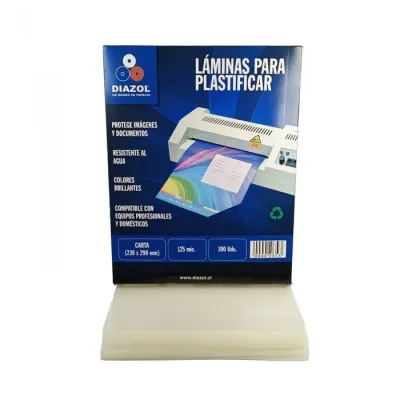 Lamina Termol. Carta 5 230X290 Mm 125 Mc 100 Unidades. Diazol1