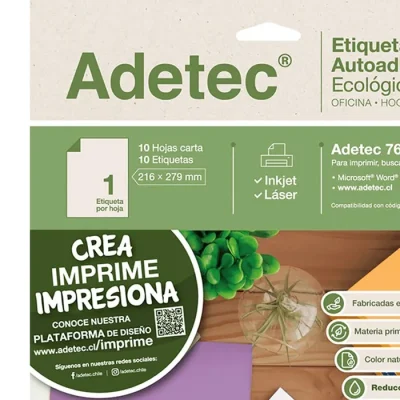 Etiqueta 216X279 Mm 10 Hojas Adetec1