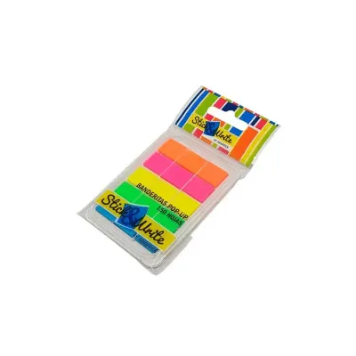 Banderita 5 Col. Neon 150 Hojas Pop Up 12X44 Mm Stick & Write1