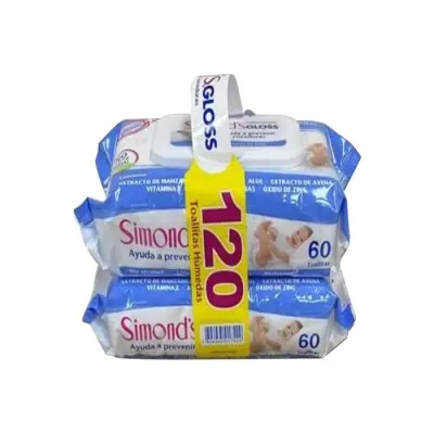 Toalla Humeda 60 Unidades. Simonds1