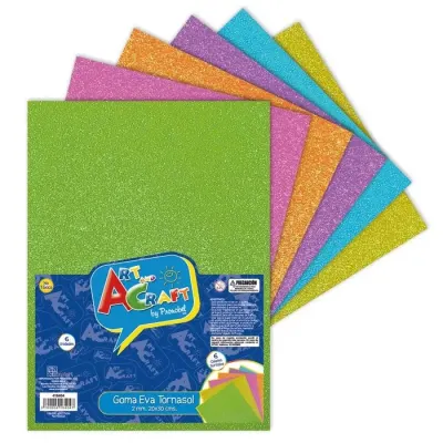 Set Goma Eva 20X30 Tornasol Col. Surtidos Art And Craft1
