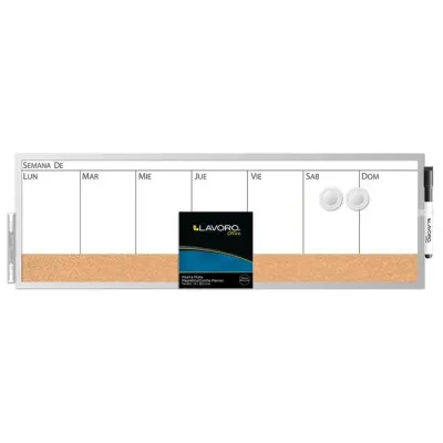 Pizarra Mixta Magnetica/Corcho Planner 19X58.5 Lavoro1