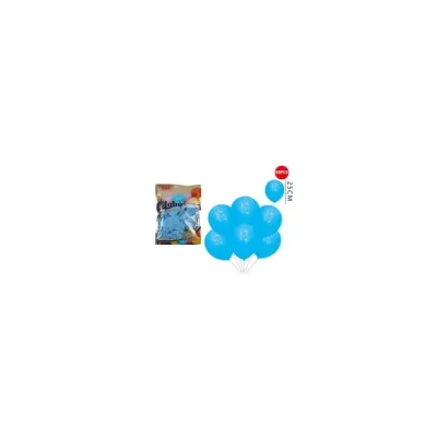 Globos Celeste 50 Unidades. 25 Cm Feliz Group1