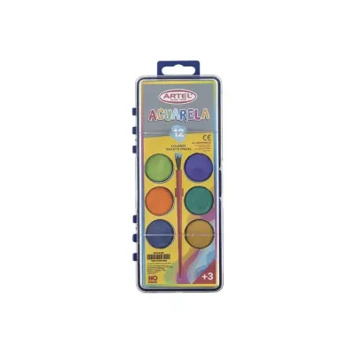 Set Pintura Acuarela 12 Colores Artel1