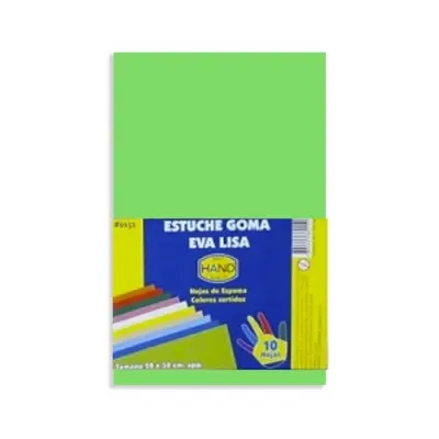 Set Goma Eva 20X30 Metalica Verde Claro 10Und. Starpaper1
