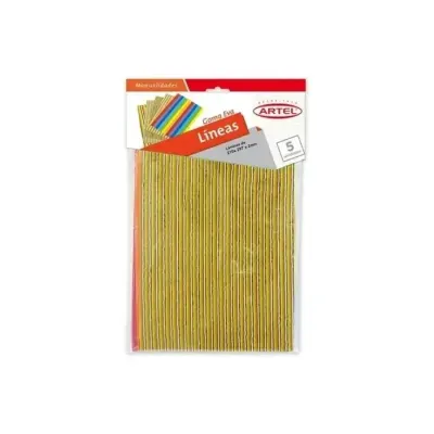 Set Goma Eva 20X30 Lineas 5 Unidades. Artel1