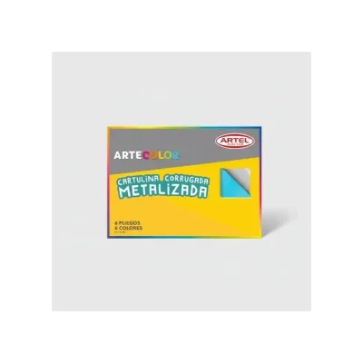 Estuche Cartulina Corrugada Metalizada 6 Pliegos Artel1