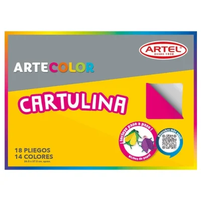 Estuche Cartulina 18 Pliegos Artel1