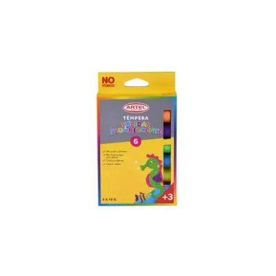Tempera 6 Col. Fluorescente Artel1