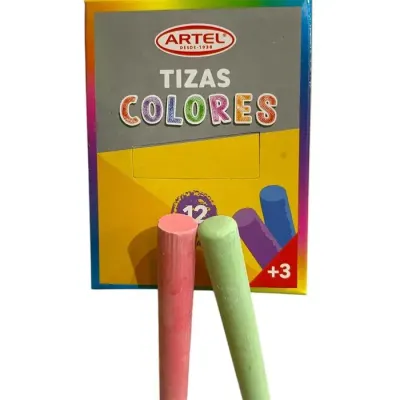 Tiza 12 Unidades. Colores Artel1