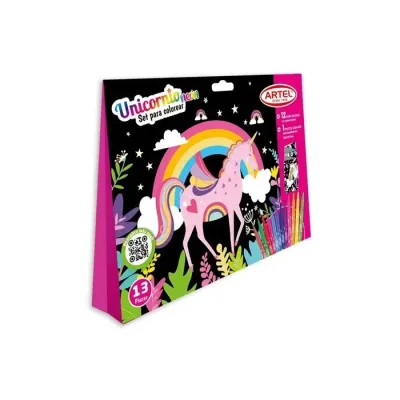 Set Colorear Tercio Pelo Unicorio 13 Pcs1