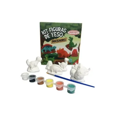 Set Figuras De Yeso Dinosaurio1