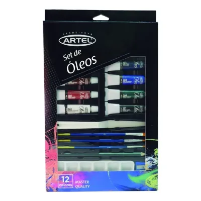 Set Pintura Oleo 12 Colores Artel1