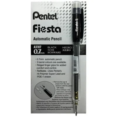 Portamina 0.7 Mm Fiesta Negro Pentel1