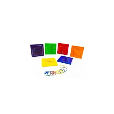 Geoplano 12X12 Cm Plastico Colores Adix1