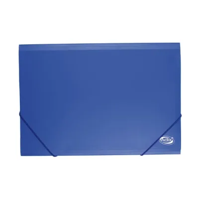 Carpeta Con Elastico Plastica Oficio Azul Adix1