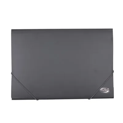 Carpeta Con Elastico Plastica Oficio Negro Adix1