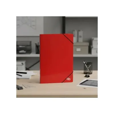 Carpeta Con Elastico Plastica Oficio Rojo Adix1