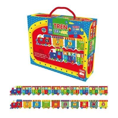Puzzle Tren 123-Abc Toyng1