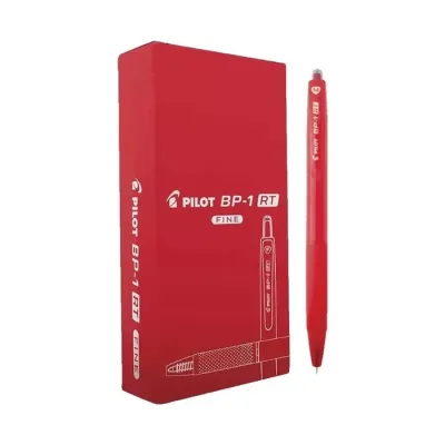 Lapiz Pasta Rojo Bp1 Retractil Fino 0.7 Mm Pilot1