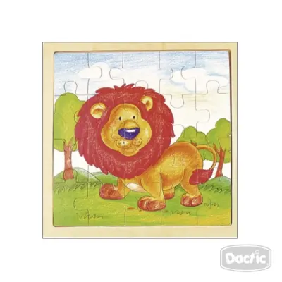 Puzzle Leon Madera Dactic1