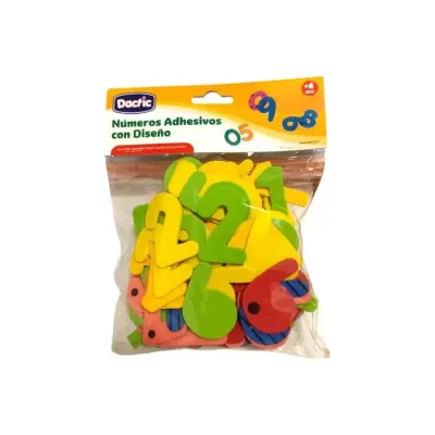 Numero Diseño Goma Eva Adhesiva 100 Unidades. Dactic1