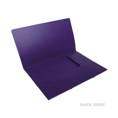 Carpeta Con Elastico Cartera Oficio Violeta Data Zone1