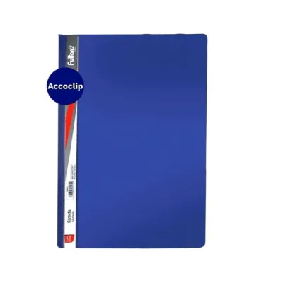 Carpeta Plast. Con Accoclip Azul1
