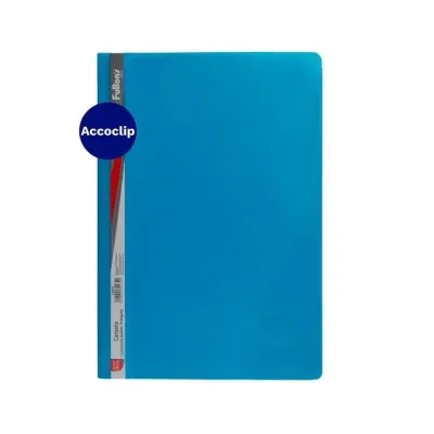 Carpeta Plast. Con Accoclip Celeste1