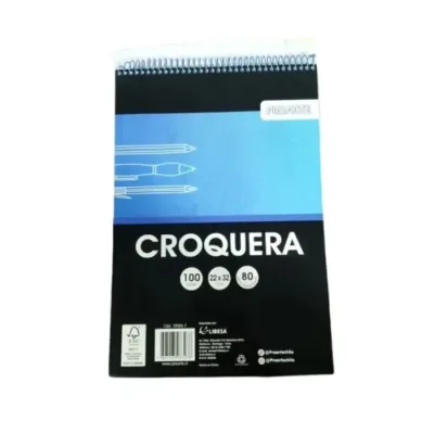 Croquera 22X32 Cms 100 Hojas Proarte1